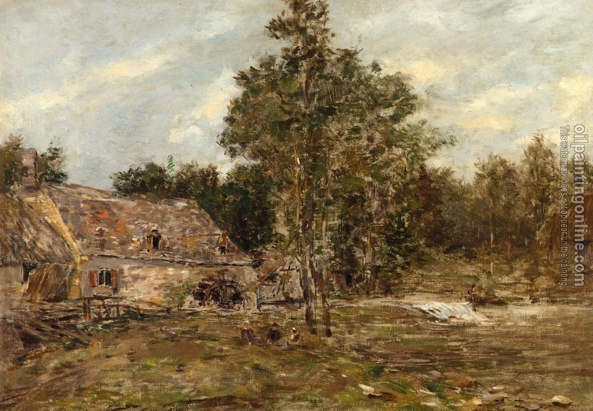 Boudin, Eugene - The Mill, Saint-Cenery